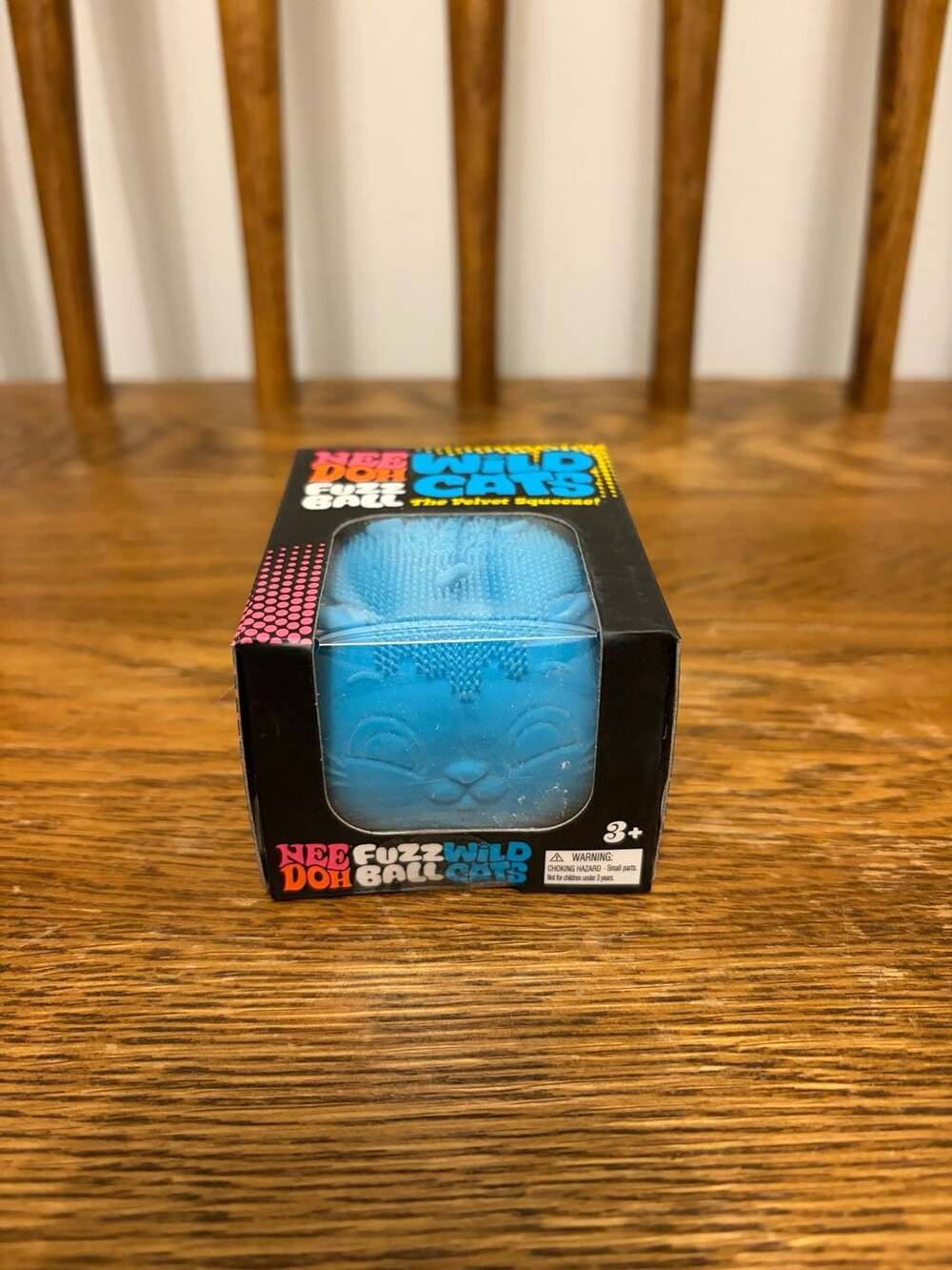 Schylling NeeDoh Fuzz Ball Wild Cats Blue Sensory Toy